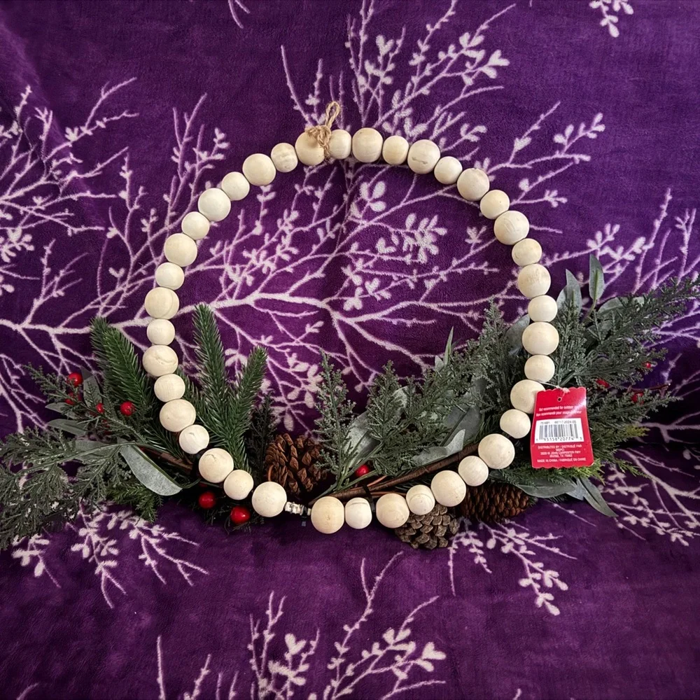 Christmas , valentines Red Berry / Pinecone Wreaths